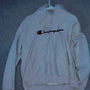 Champion, size large (junior), gray